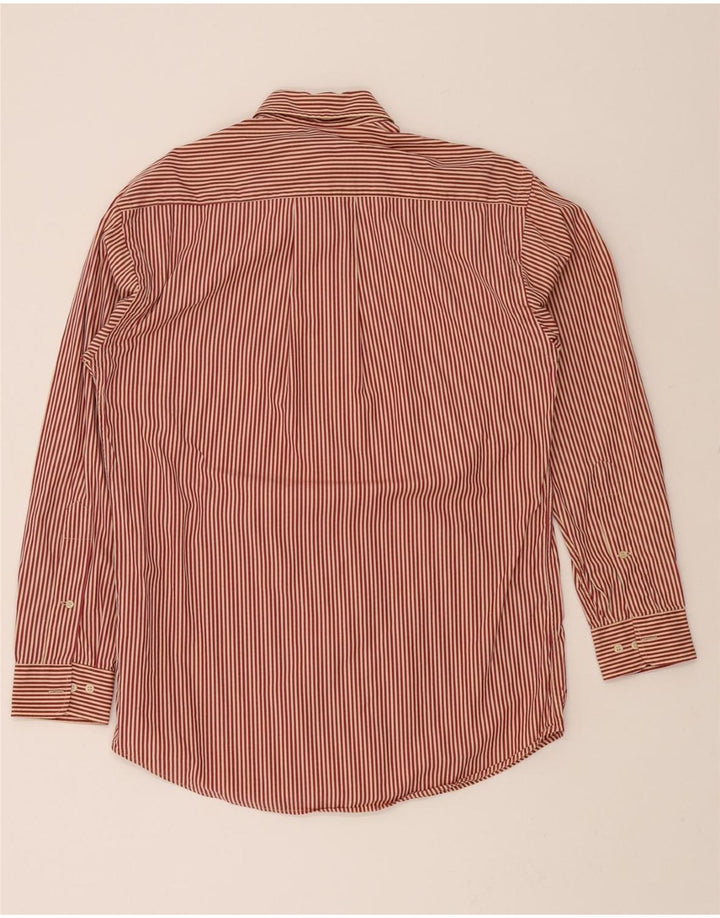 RENE LEZARD Mens Shirt Size 38 15 Medium Red Striped Vintage Rene Lezard and Second-Hand Rene Lezard from Messina Hembry 