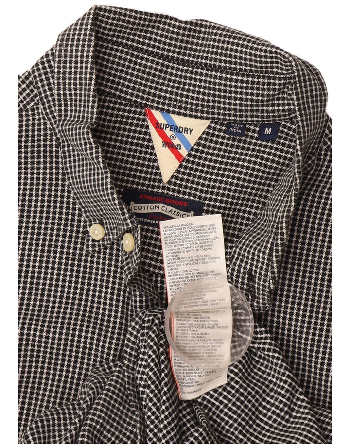 Superdry Herreskjorte Medium Sort Gingham Bomuld