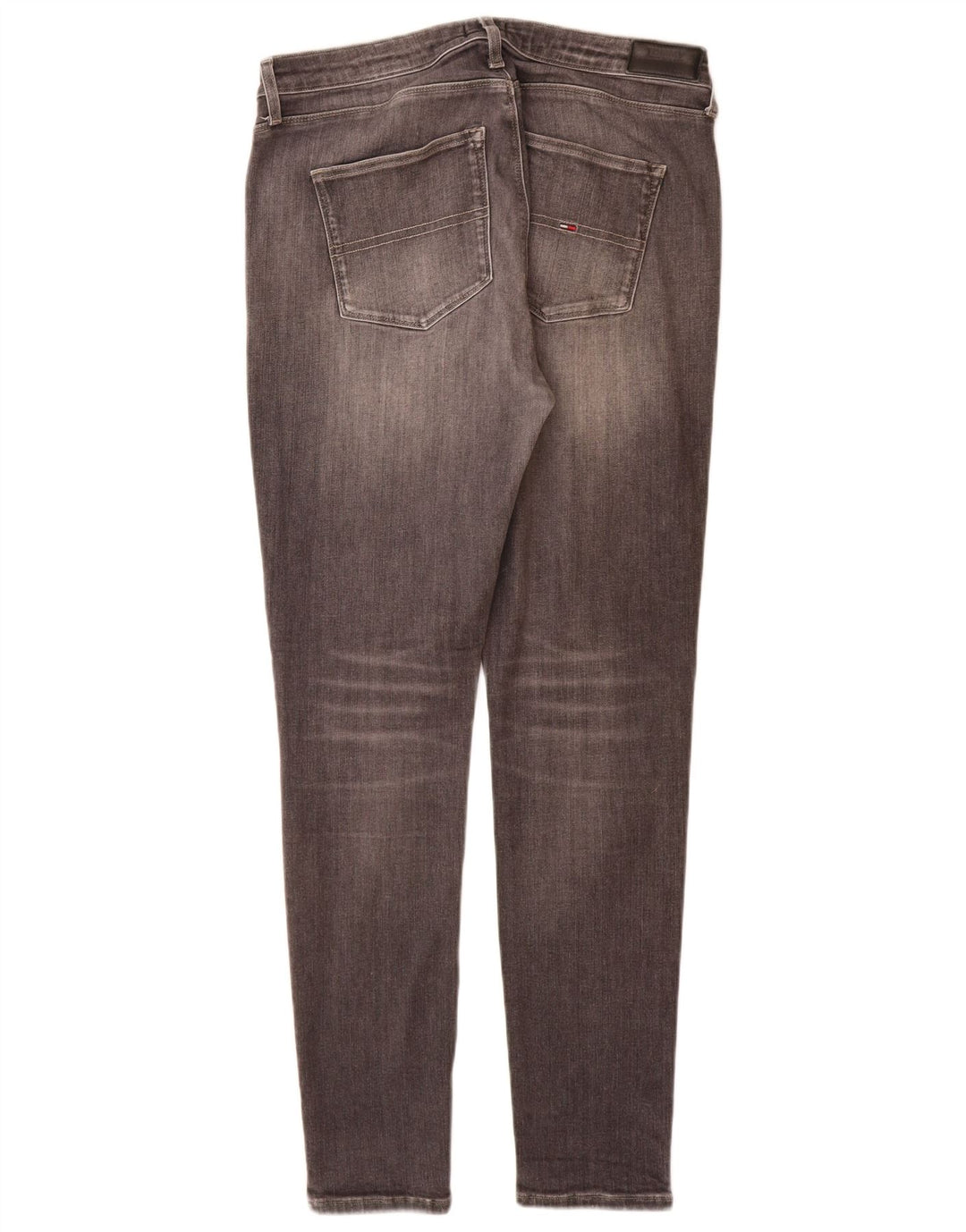 TOMMY HILFIGER Dame Skinny Jeans W32 L30 Grå Bomuld