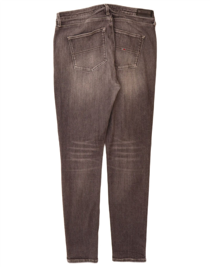 TOMMY HILFIGER Dame Skinny Jeans W32 L30 Grå Bomuld