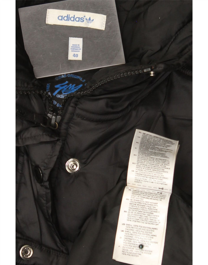 Adidas Polstret hættejakke til kvinder EU 40 Medium Sort Polyester