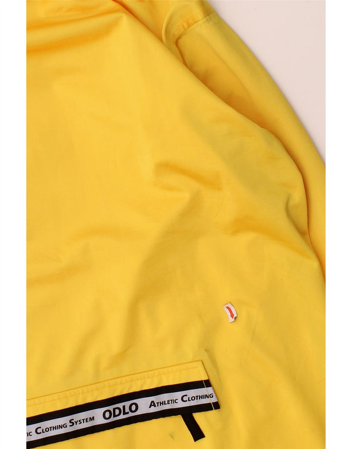 ODLO Mens Tracksuit Top Jacket Large Yellow Polyester Vintage Odlo and Second-Hand Odlo from Messina Hembry 