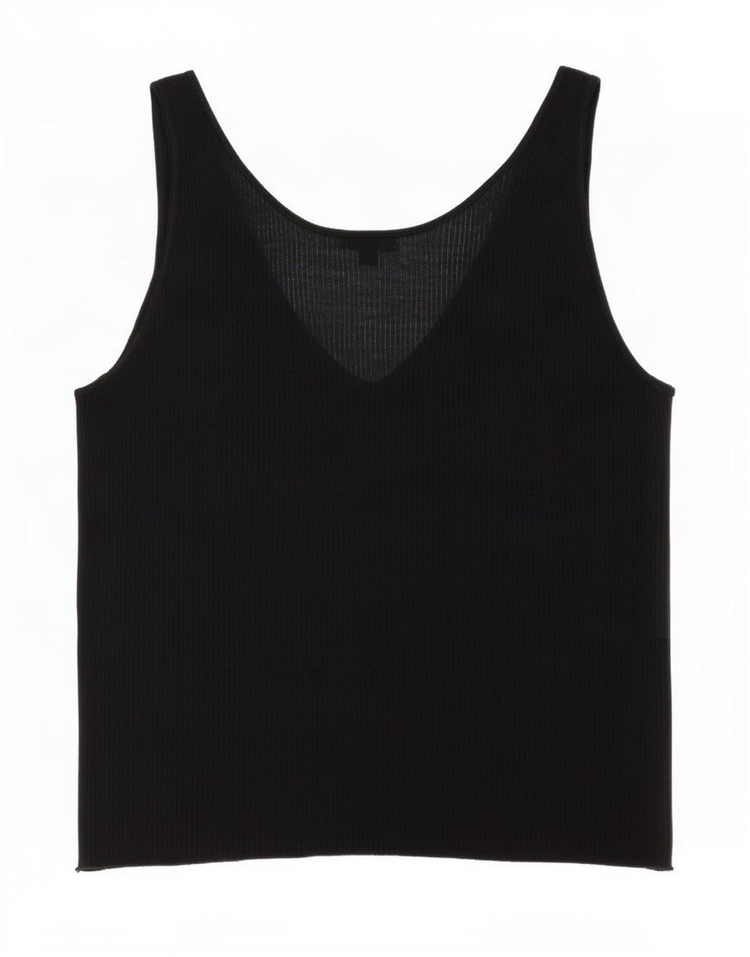 Massimo Dutti Dame See Through Vest Top UK 18 XL Sort