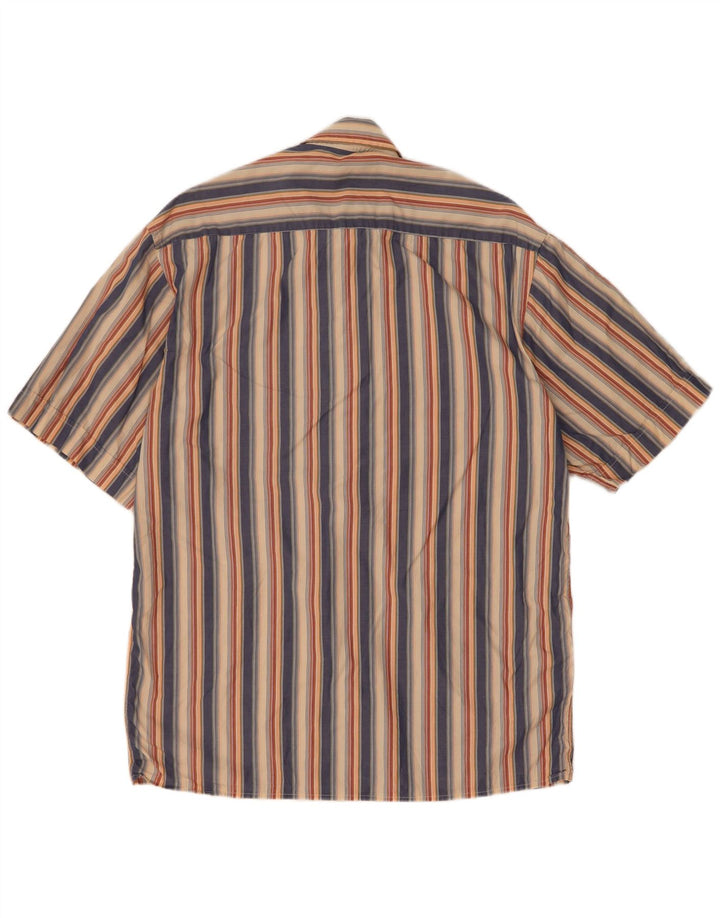 Pierre Cardin Kortærmet Herreskjorte Størrelse 39 Medium Flerfarvet Stribet