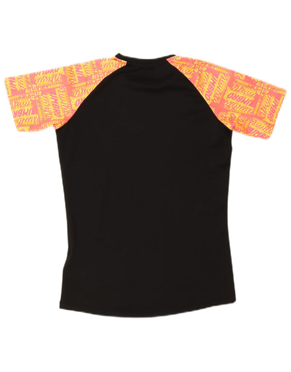 Umbro Boys Grafisk T-Shirt Top 11-12 År Stor Sort Colourblock