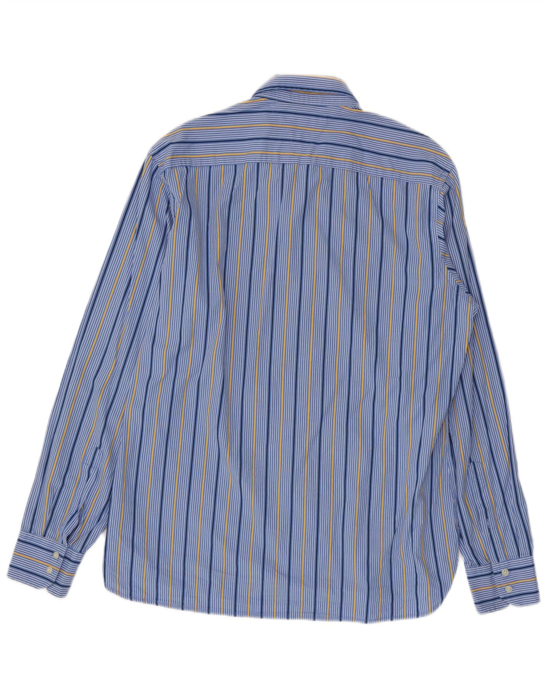 TOMMY HILFIGER Mens Shirt Large Blue Striped Cotton