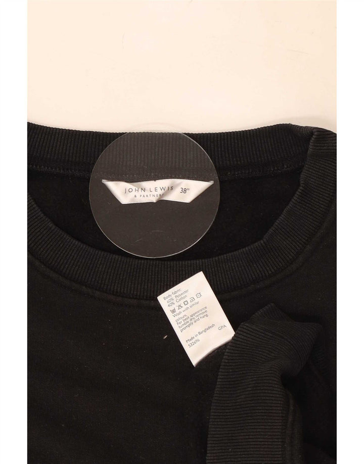 John Lewis Sweatshirt-trøje til mænd UK 38 Medium Sort Polyester
