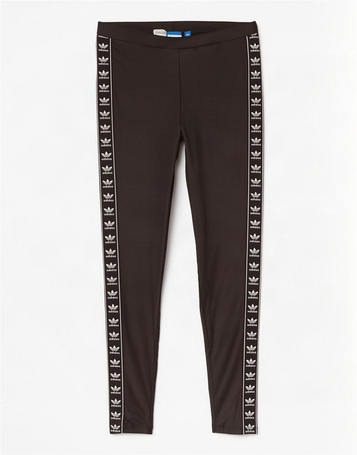Adidas Graphic Leggings til kvinder UK 10 Small Black Polyester