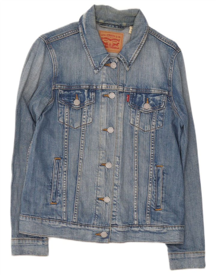 Levi's Dame denimjakke UK 12 Medium Blue Bomuld