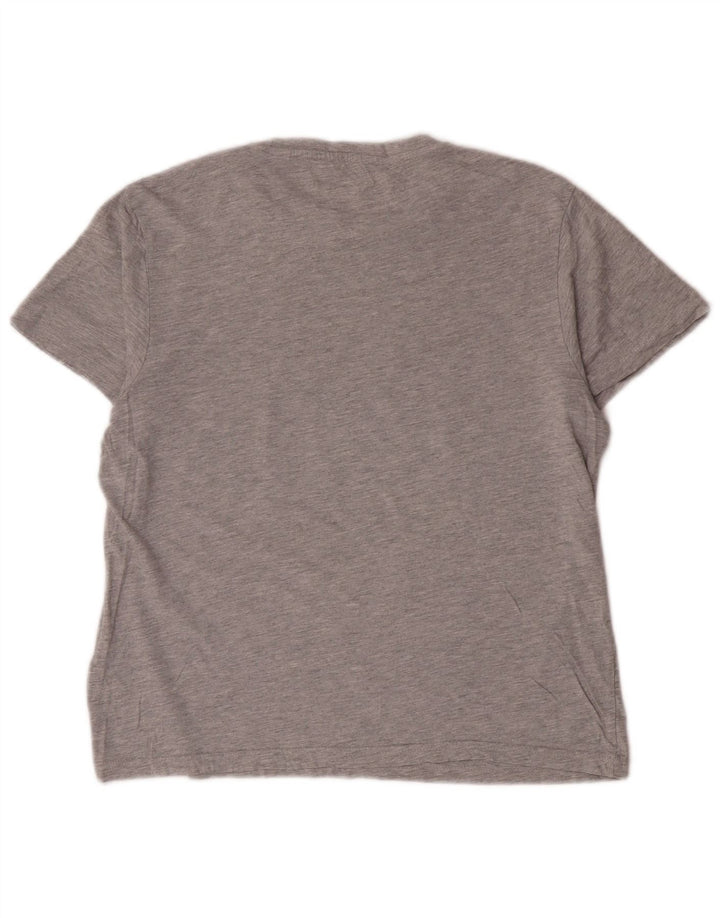 Jack Wills Dame Oversized T-Shirt Top UK 10 Lille Grå Bomuld