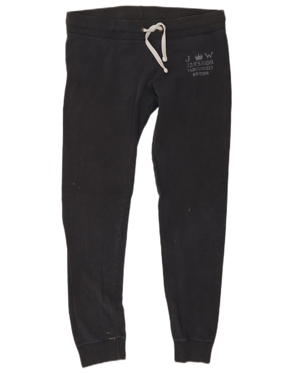Jack Wills Dame træningsdragt Bukser Joggers UK 10 Small Black Bomuld