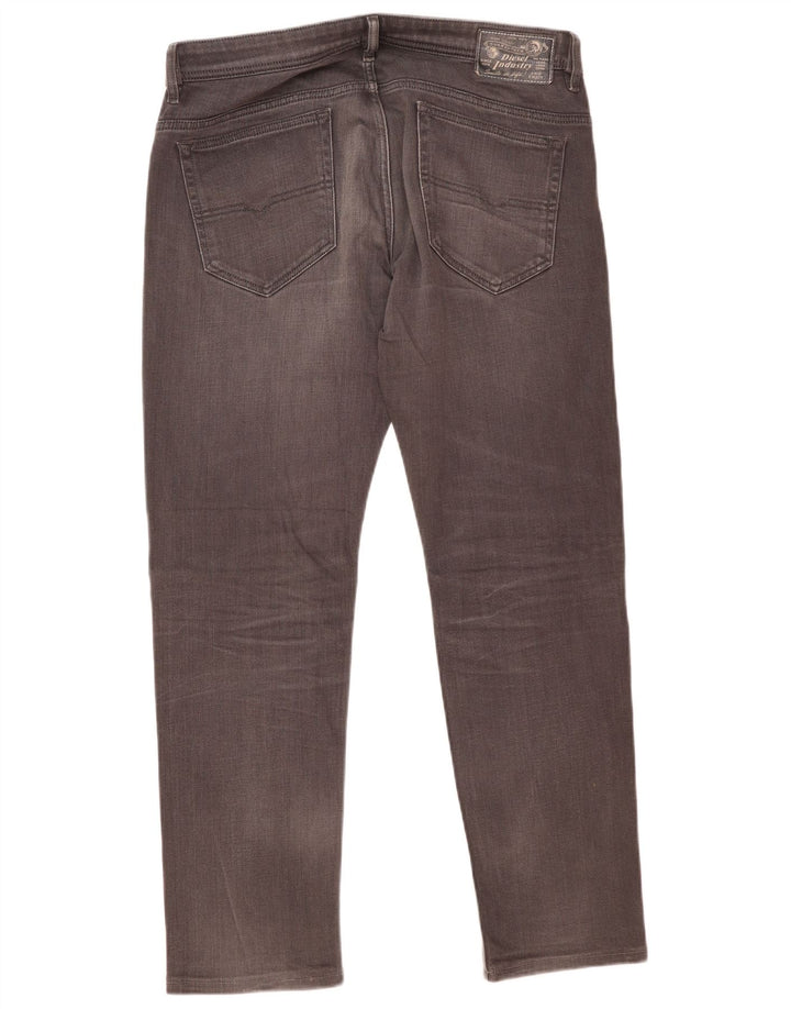 Diesel Slim Jeans til mænd W34 L30 Grå bomuld