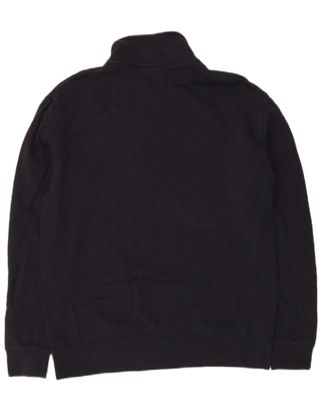 Zara Sweatshirt med lynlås til kvinder DK 14 Mellem marineblå bomuld