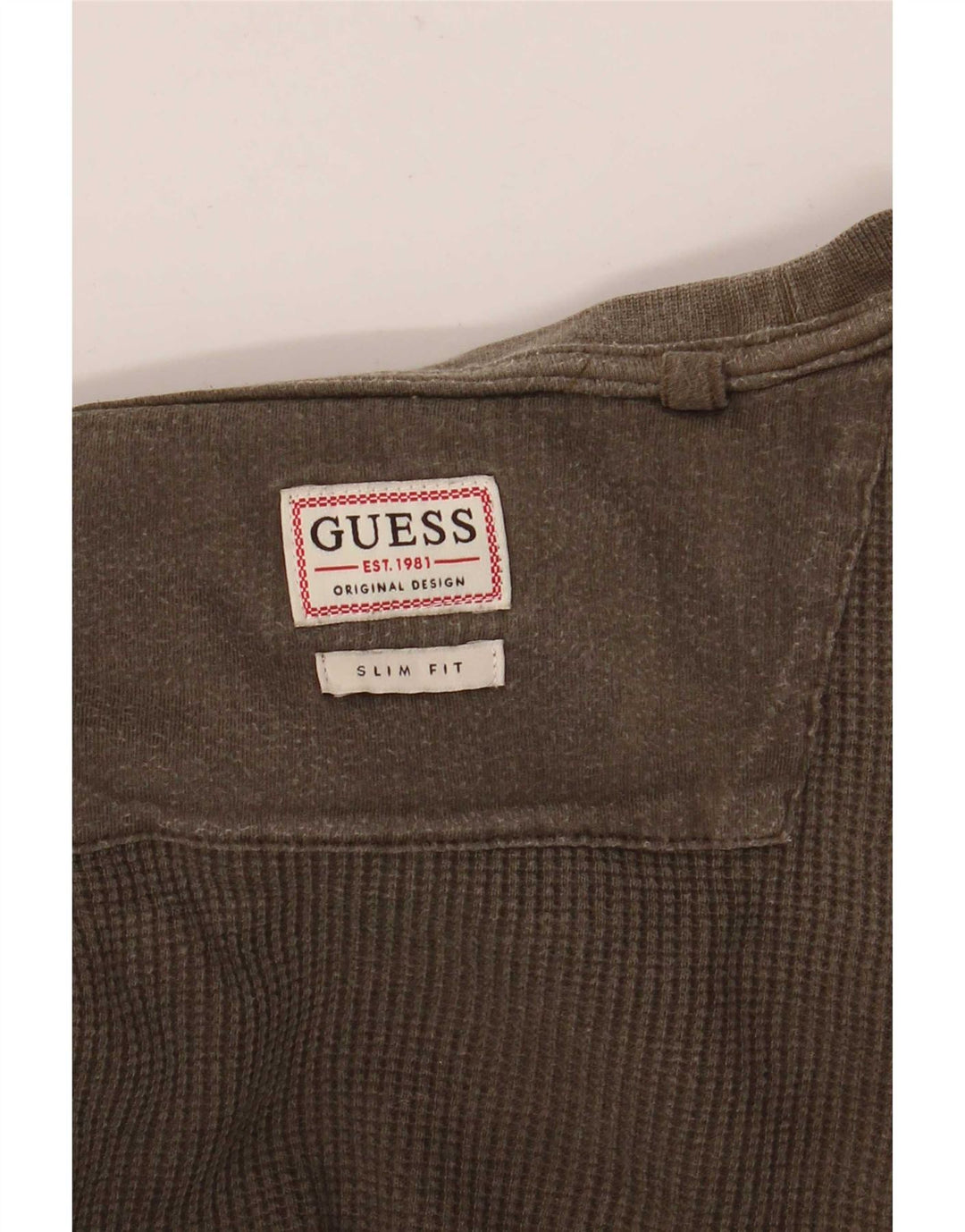 Guess Herre Slim Fit Top Langærmet Medium Khaki