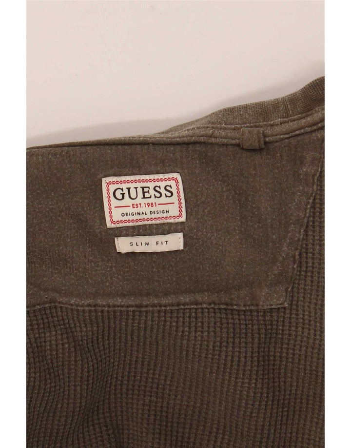 Guess Herre Slim Fit Top Langærmet Medium Khaki