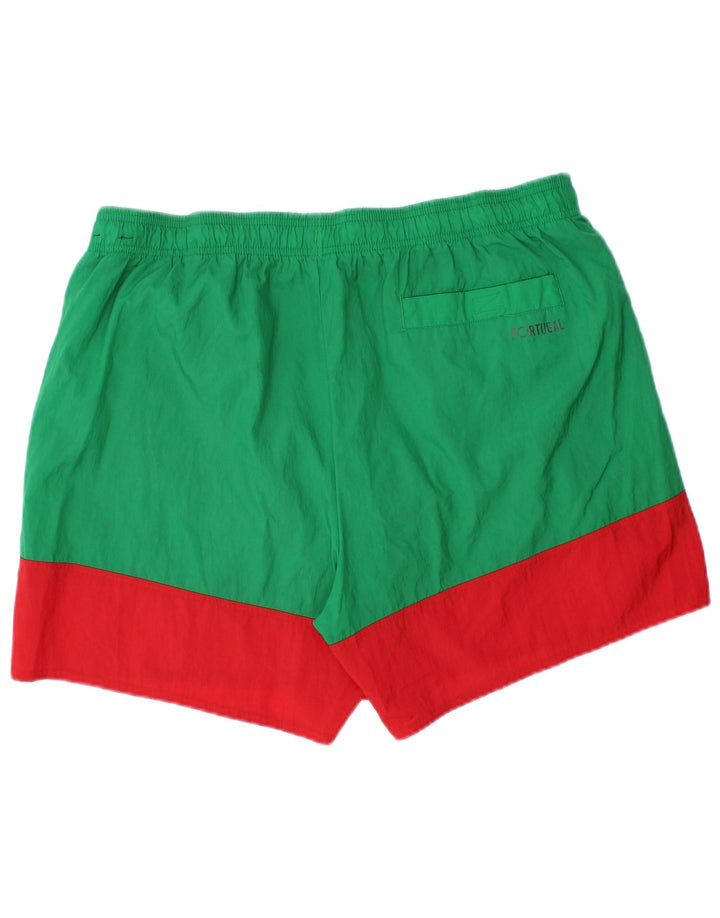 Nike Badeshorts til mænd 2XL Grøn Colourblock Nylon