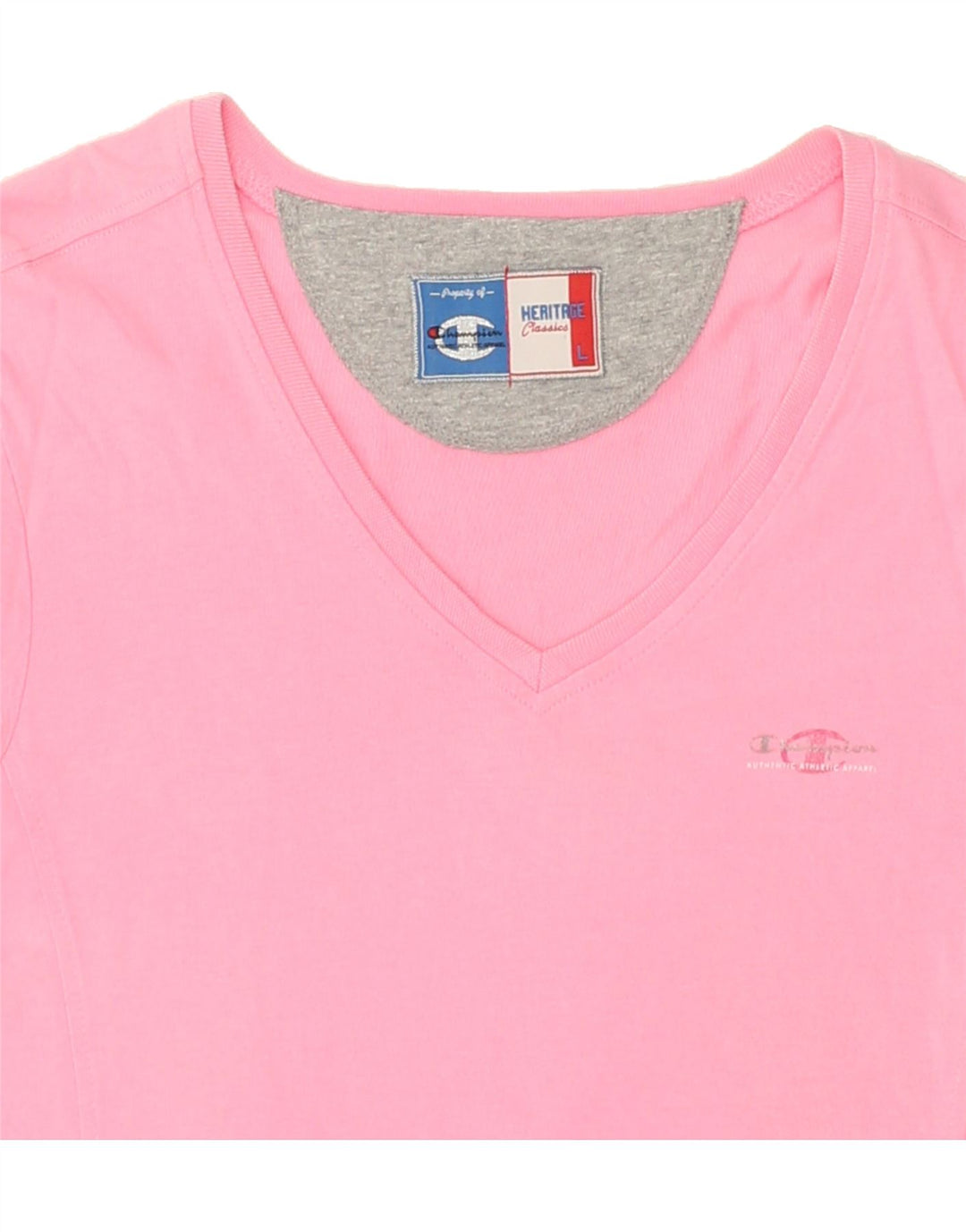 CHAMPION Womens Heritage Classics T-Shirt Top UK 14 Large Pink Vintage Champion and Second-Hand Champion from Messina Hembry 