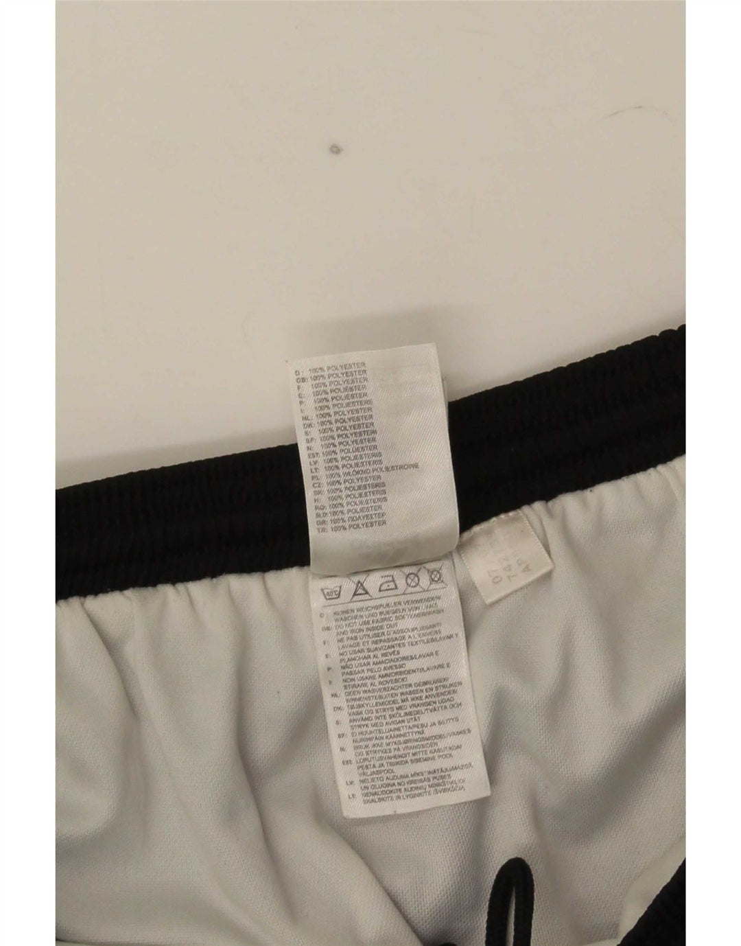 Adidas Herre Climalite Sportshorts Store sortstribede polyester