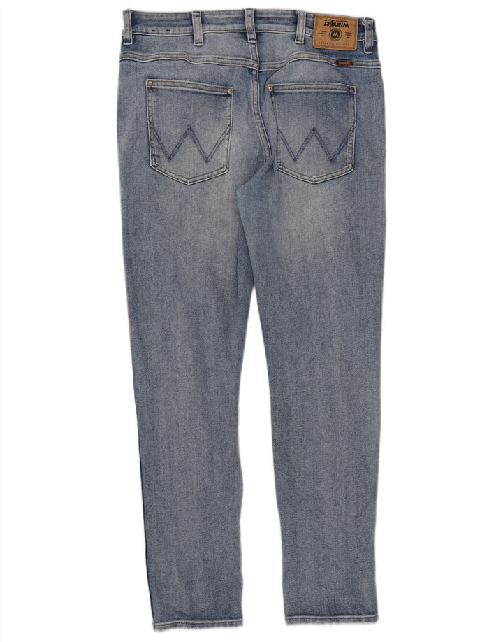 Wrangler Dame Slim Jeans W32 L27 Blå Bomuld