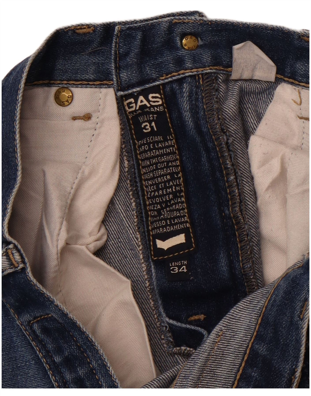 GAS Dame Bootcut Jeans W31 L28 Blå