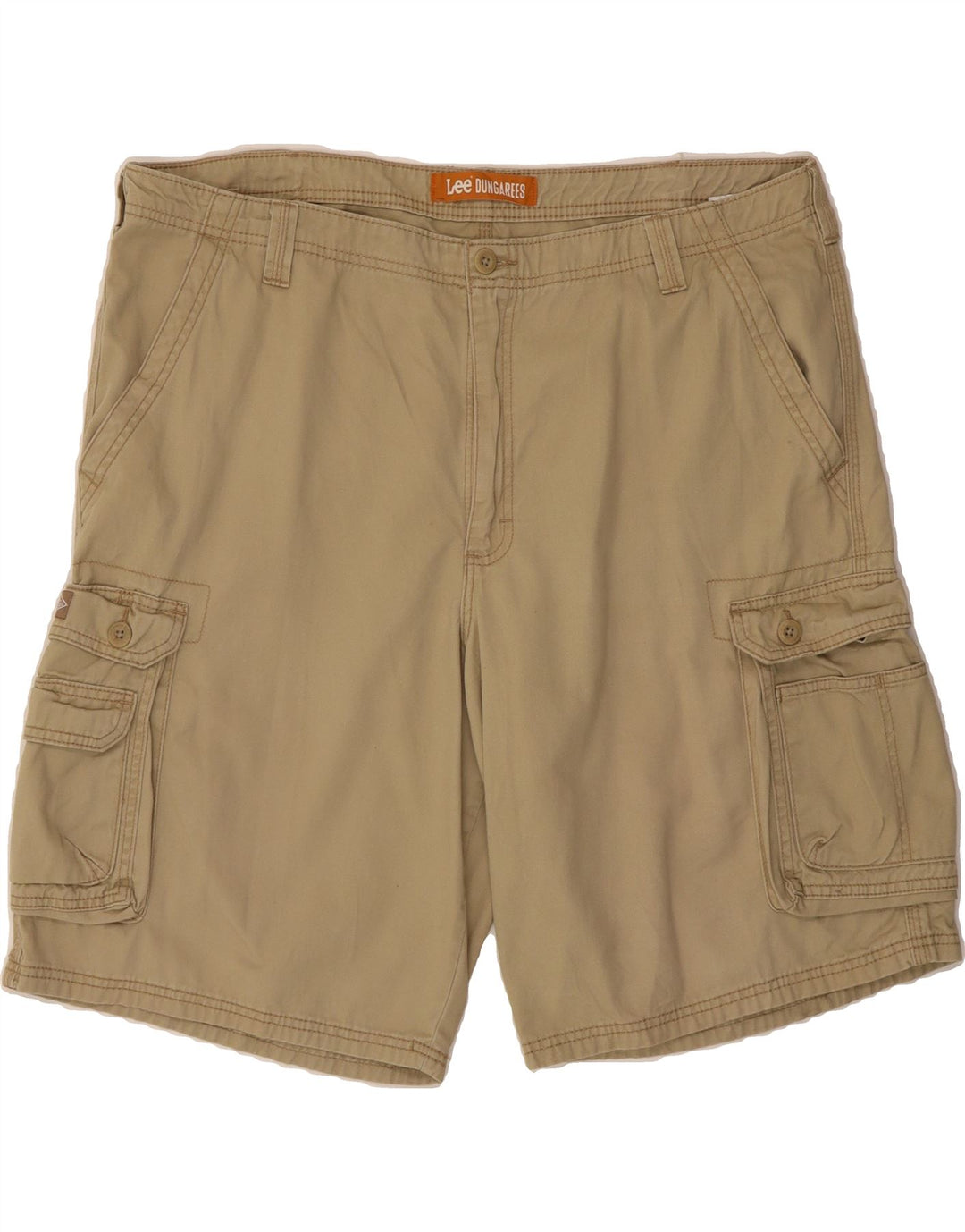 LEE Mens Cargo Shorts W42 2XL Beige Cotton Vintage Lee and Second-Hand Lee from Messina Hembry 