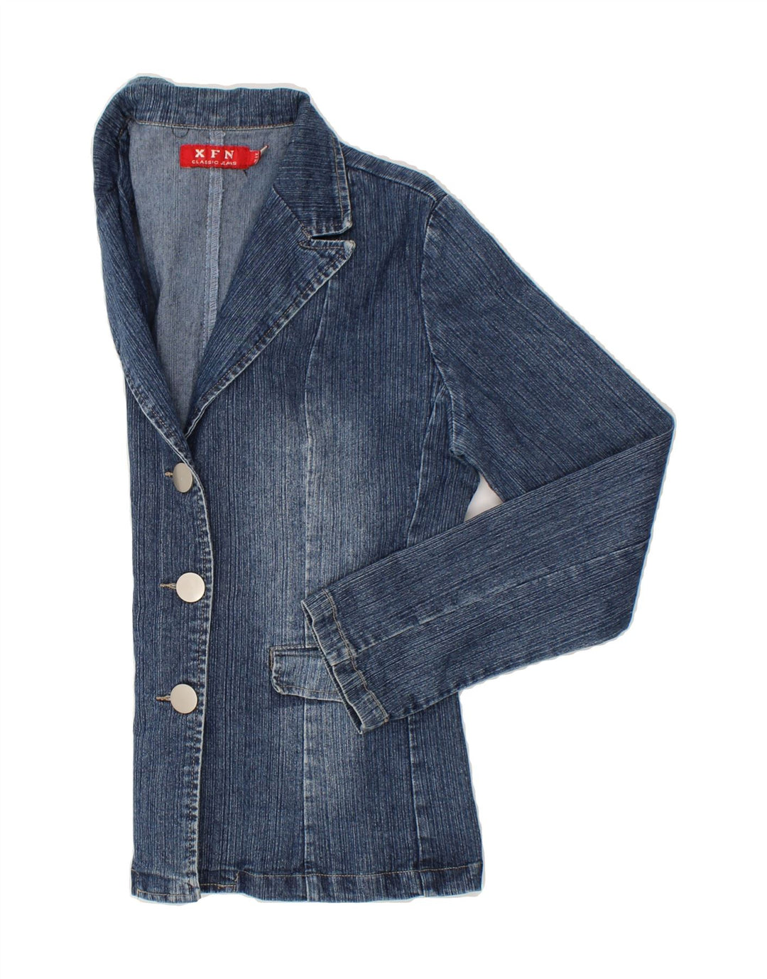 XFN JEANS Womens Denim Jacket UK 18 XL Blue Cotton Vintage XFN Jeans and Second-Hand XFN Jeans from Messina Hembry 