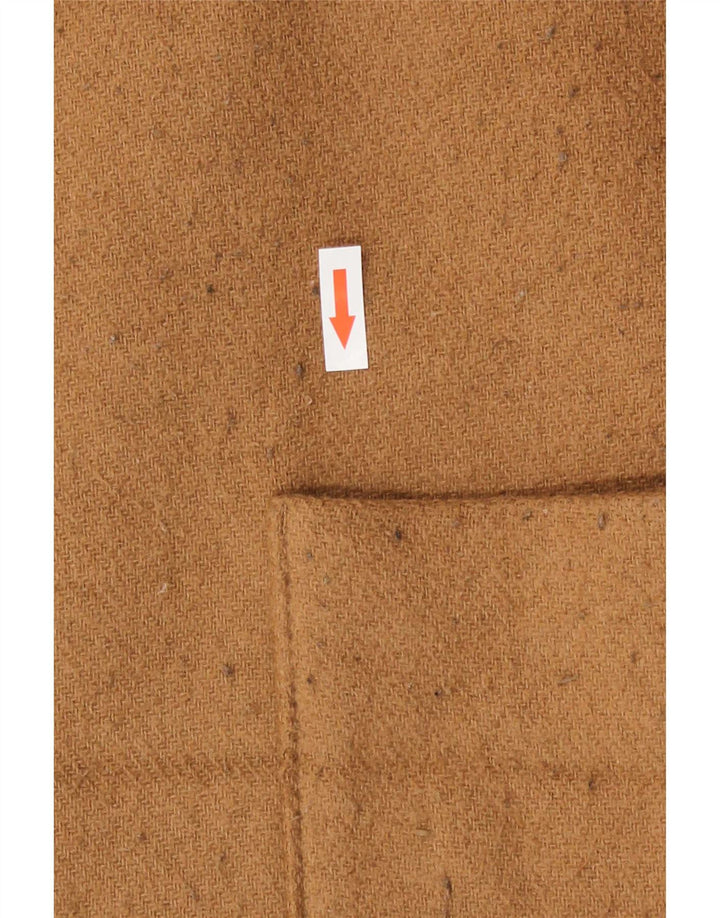 Marks & Spencer Womens Overcoat UK 14 Large Beige Polyester