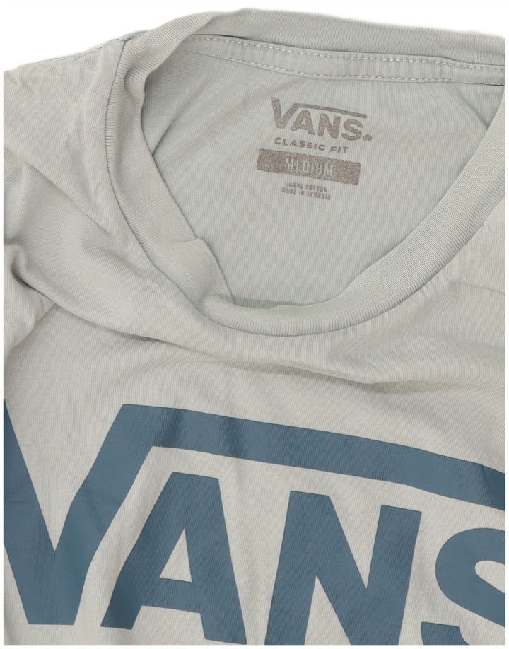 Vans Herre Classic Fit Grafisk T-Shirt Top Medium Blue Bomuld