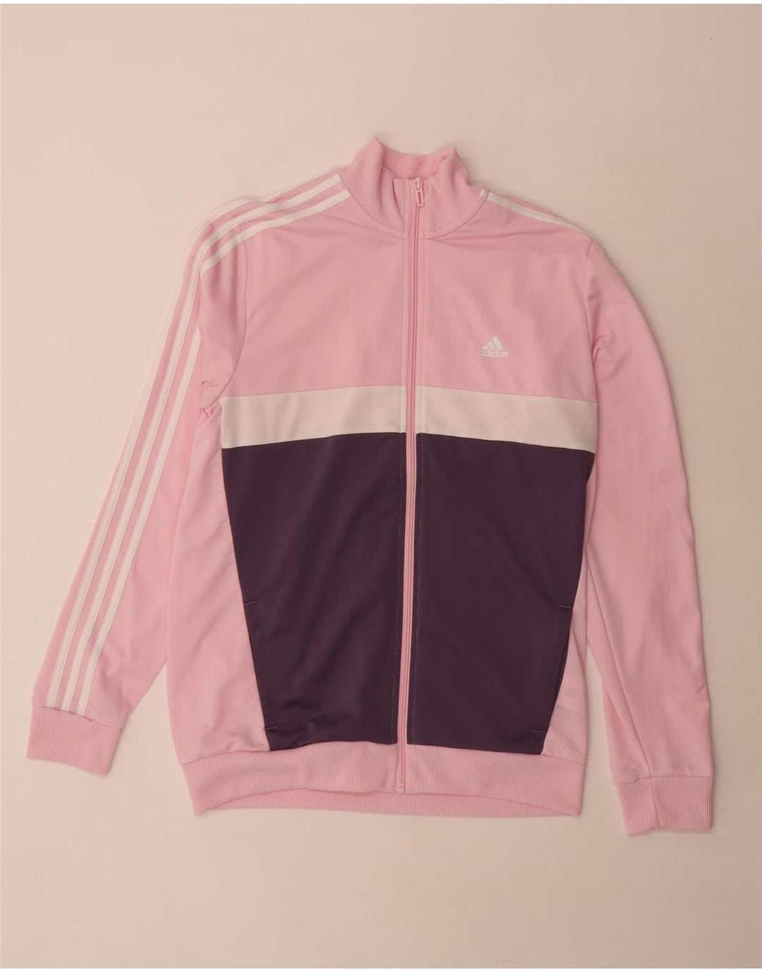 ADIDAS træningsjakke til piger 15-16 år Pink Colourblock Polyester
