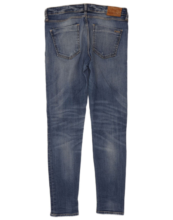 Zara Dame Distressed Skinny Jeans EU 38 Small W28 L29 Blue
