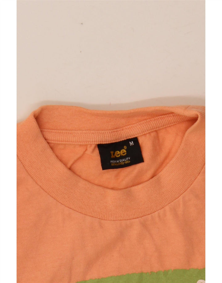 LEE Dame Grafisk Top Langærmet UK 12 Medium Orange