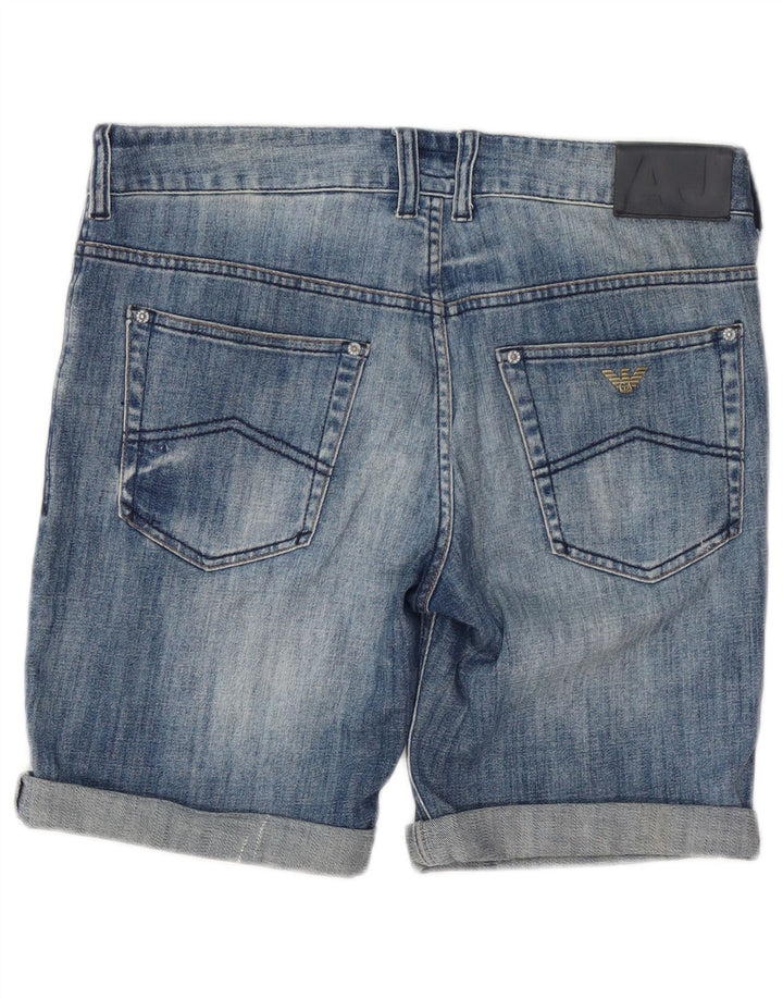 Armani Junior Drenge Denim Shorts 14-15 år W34 Blå Bomuld