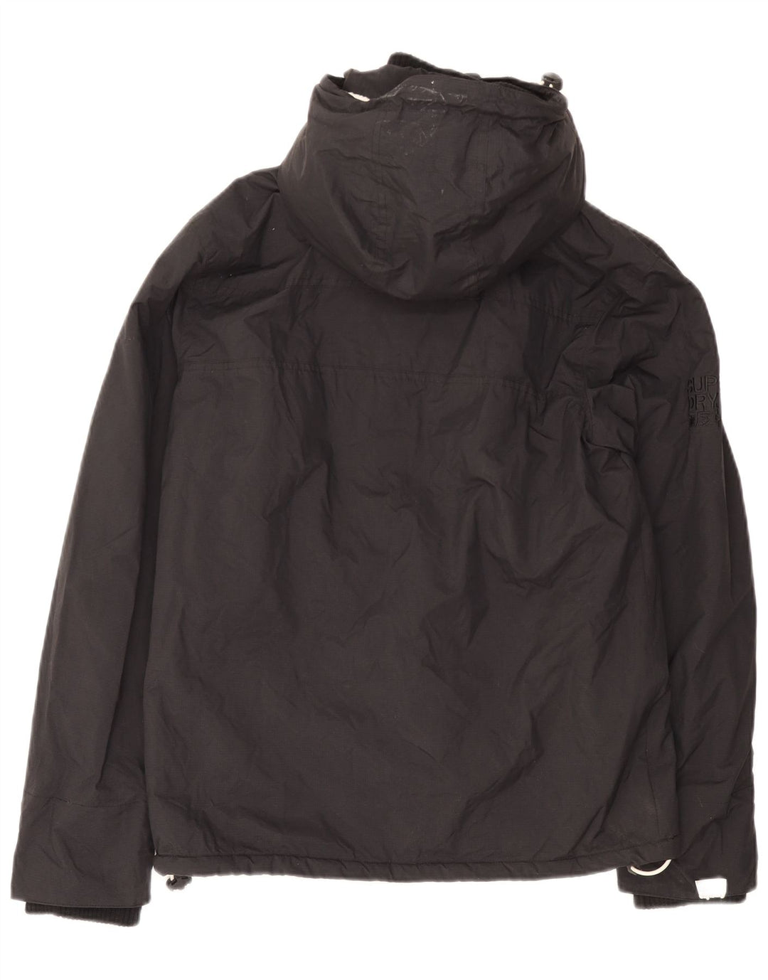 Superdry Windcheater vindjakke med hætte til mænd UK 38 Medium Sort