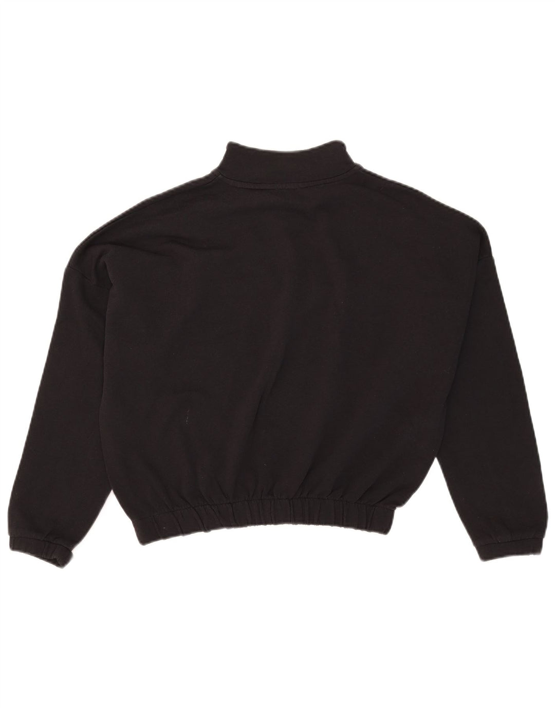 Kappa Dame Oversized Grafisk Sweatshirt Jumper UK 10 Lille Sort