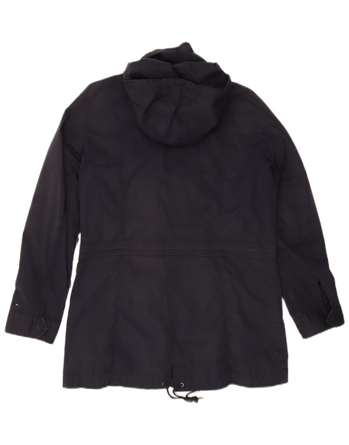 Tommy Hilfiger Dame Hooded Utility Jacket UK 16 Large Navy Blue