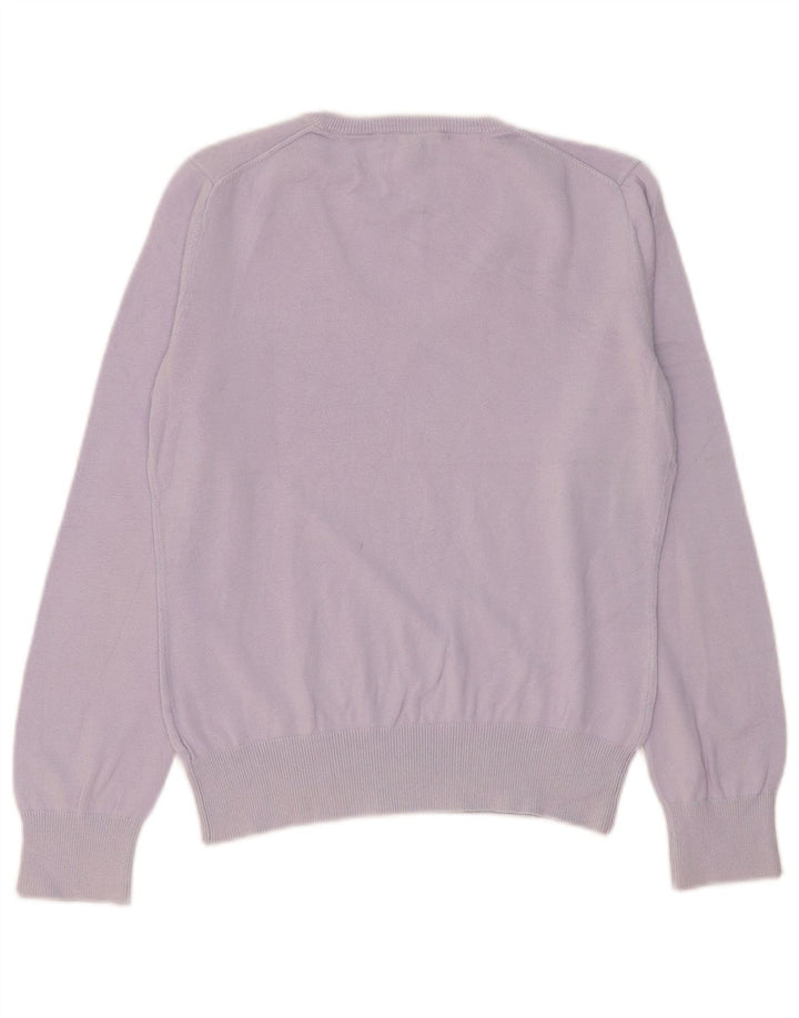 GANT Dame V-hals sweater UK 14 Stor lilla bomuld