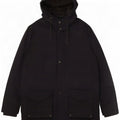 Crew Clothing Herre Hooded Parka Jacket UK 40 Large Navy Blue Polyester
