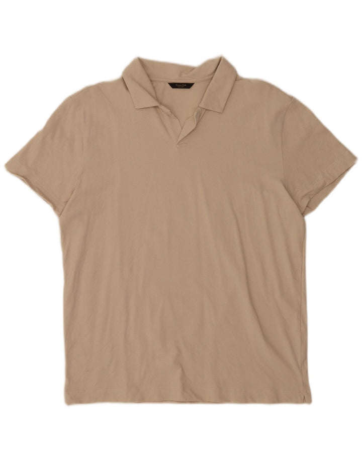 Massimo Dutti Herre poloshirt Medium Beige Bomuld