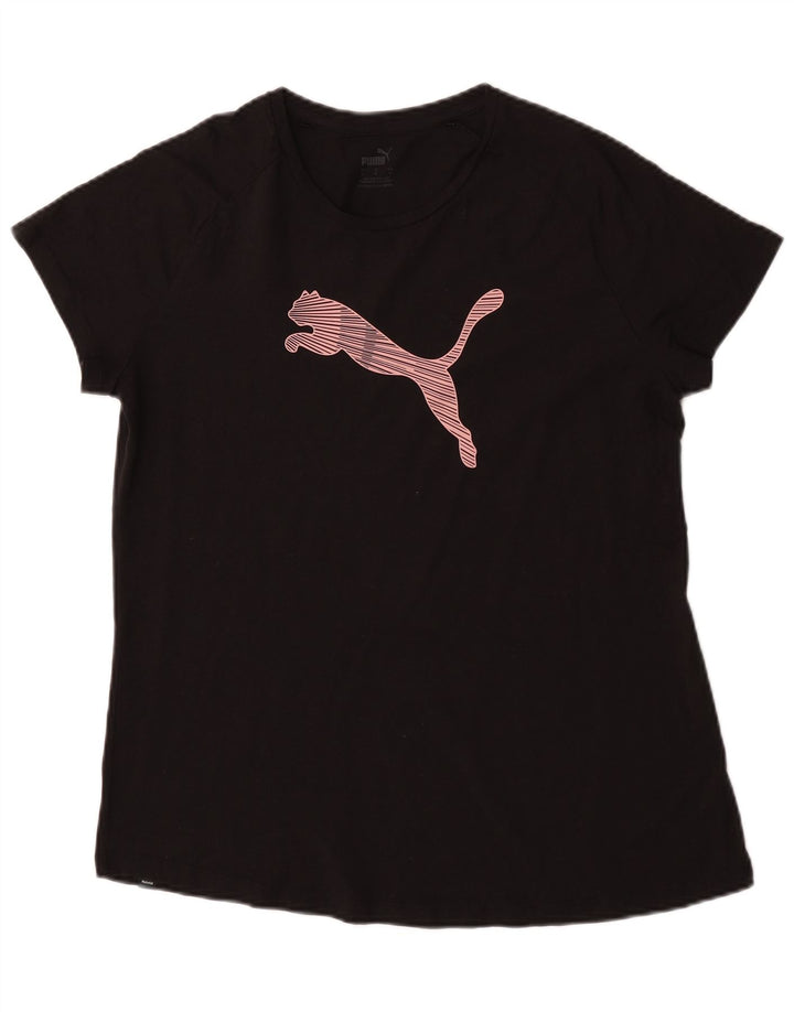 Puma Grafisk T-Shirt Top UK 14 Stor Sort