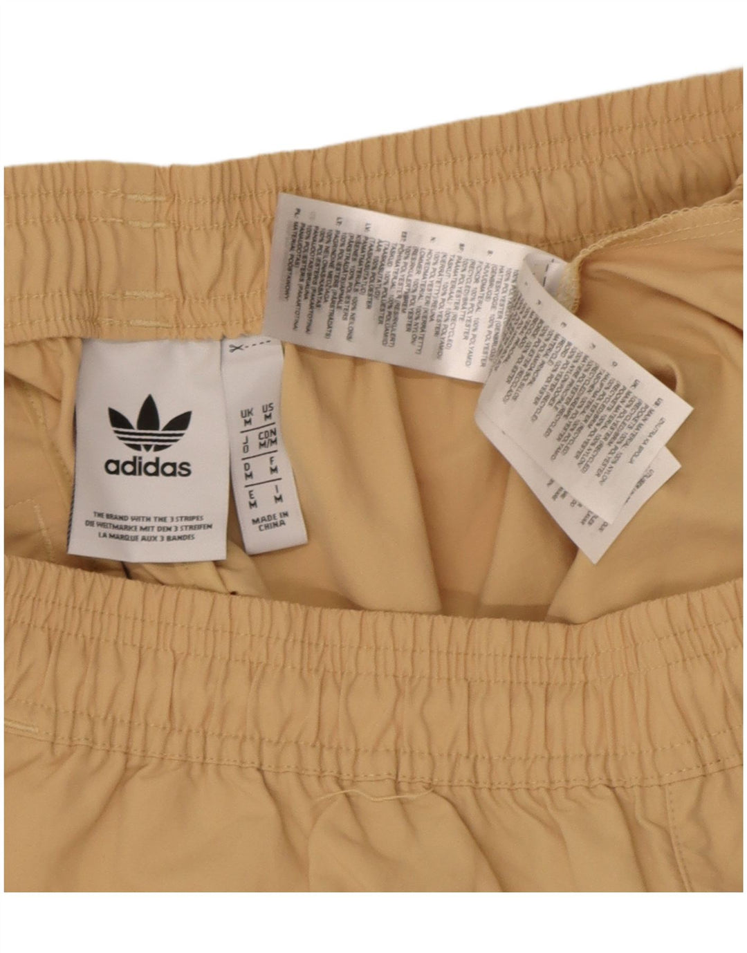 Adidas grafiske badeshorts til mænd mellembeige polyester