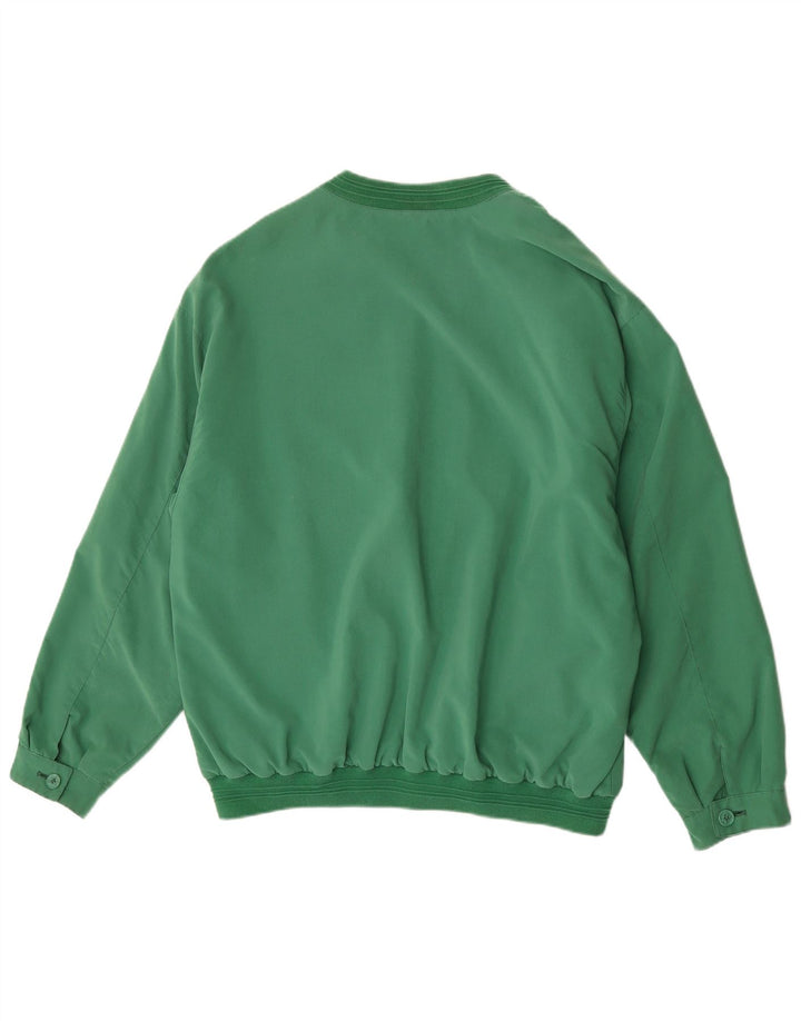 Vintage bomberjakke til mænd UK 42 XL Grøn polyester