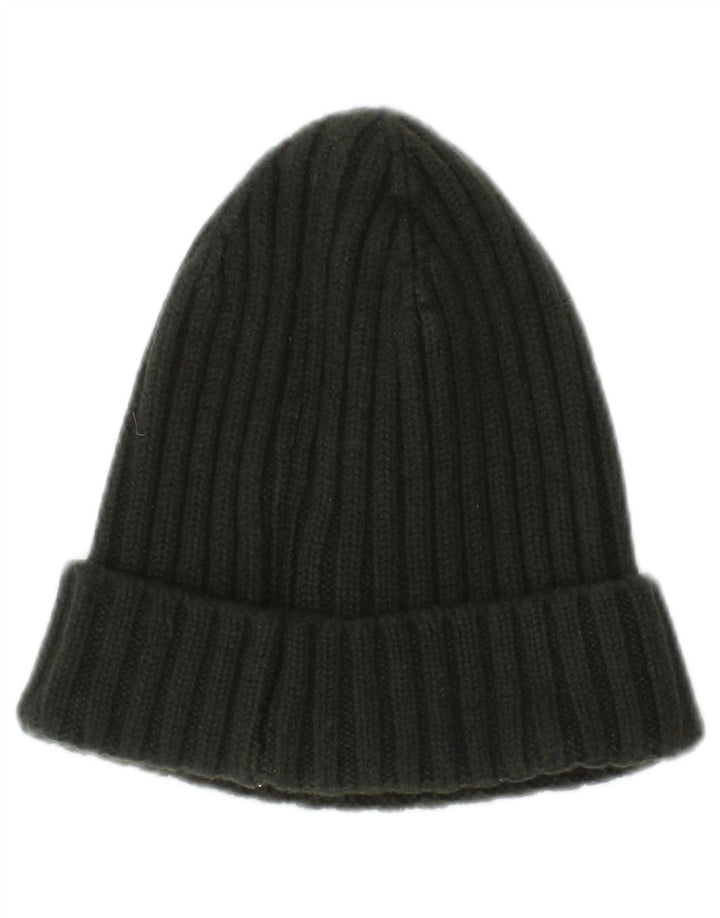 Woolrich Strik Beanie Hat til kvinder Stor grøn uld