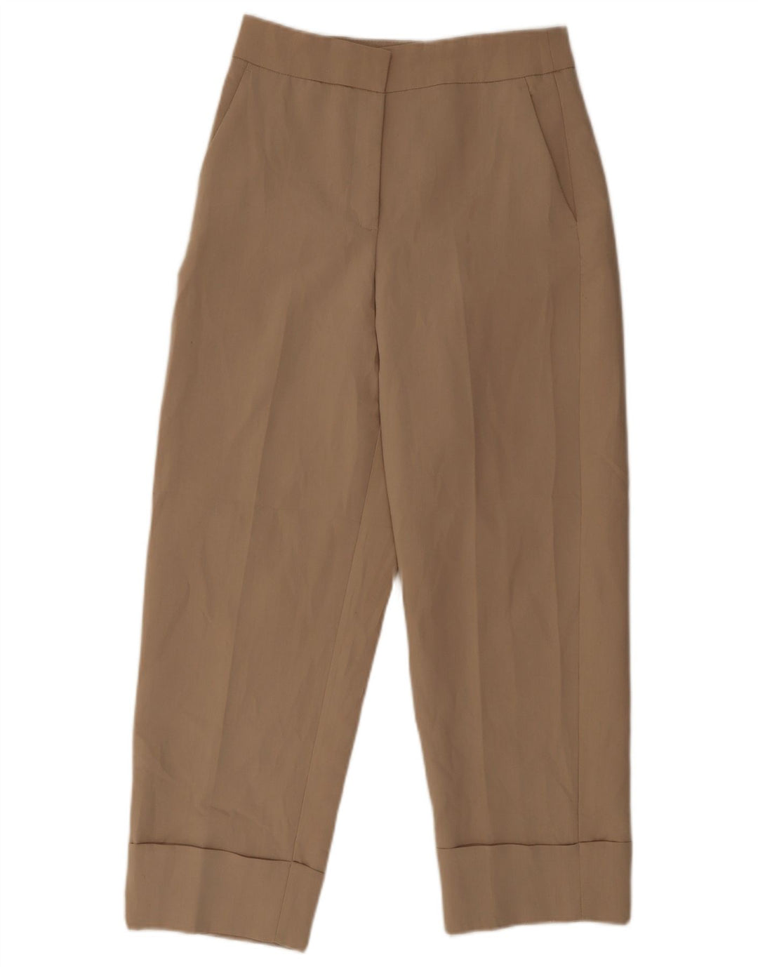 Zara Lige jakkesæt til kvinder Medium W28 L27 Beige Polyester
