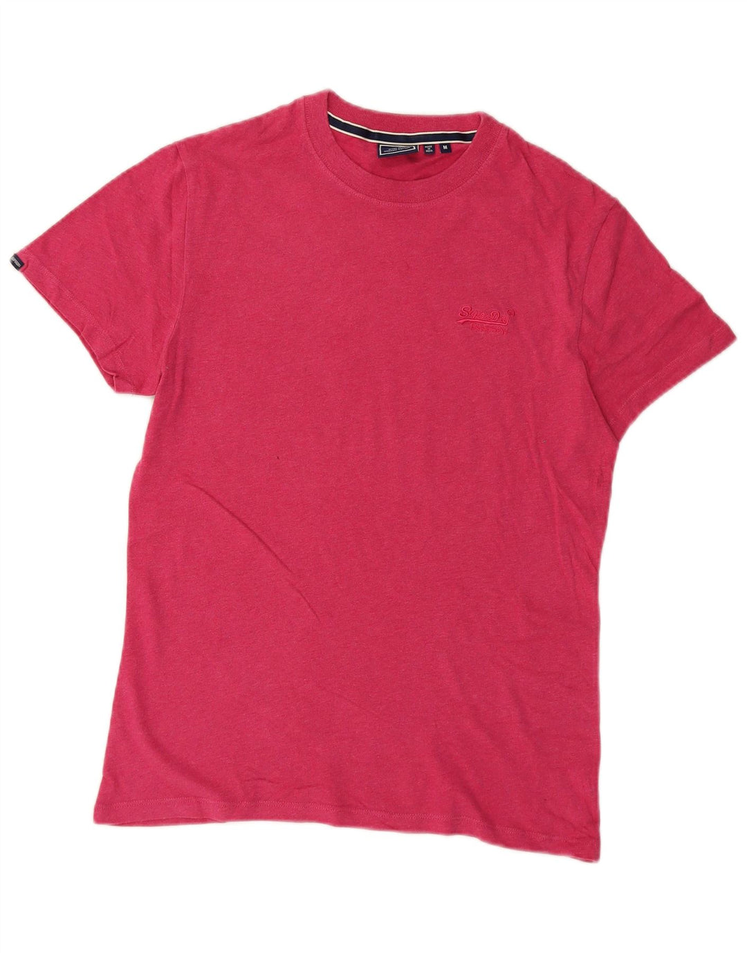 Superdry T-shirt top mellem lyserød bomuld til mænd