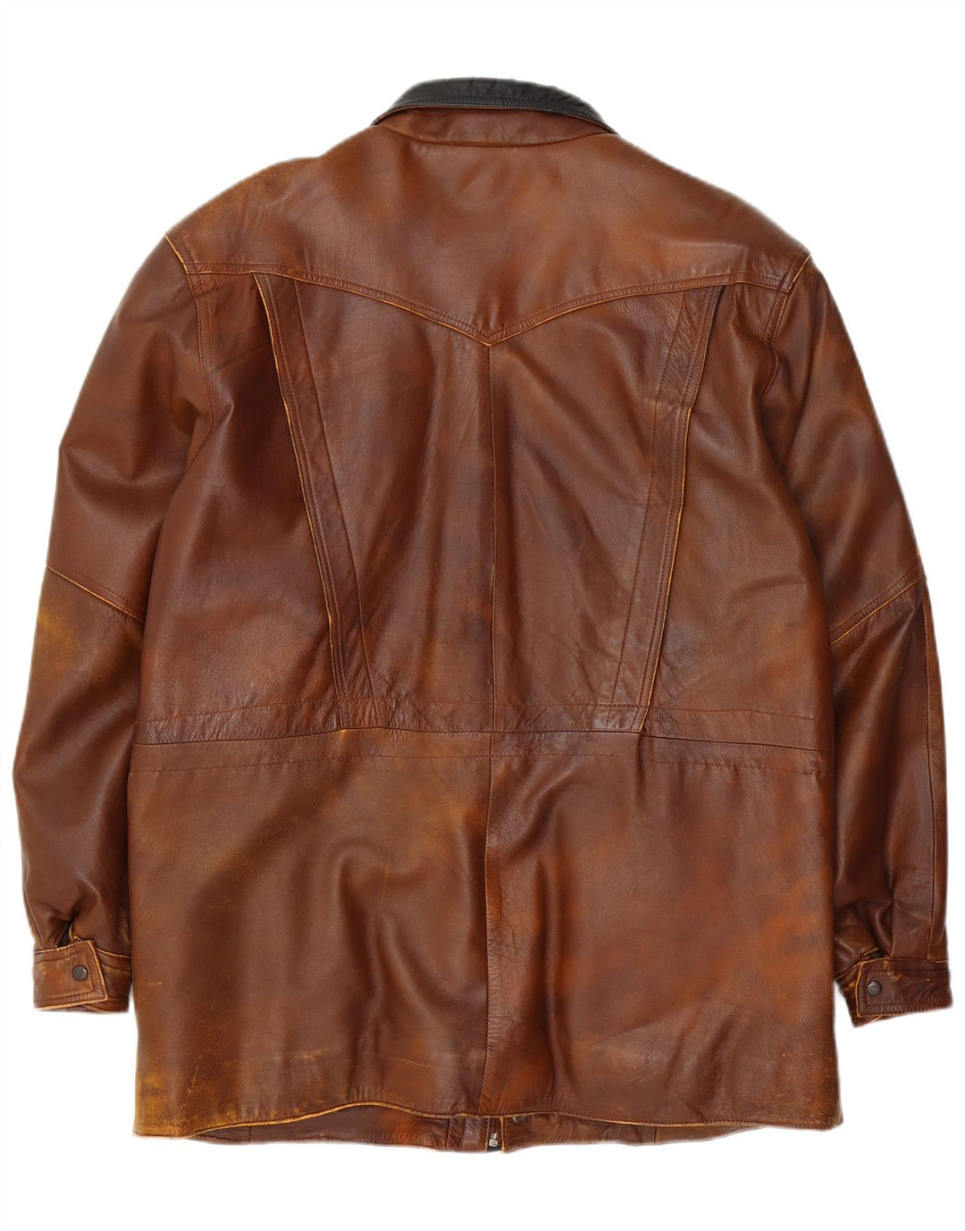 Vintage herre læderjakke UK 42 XL Brun