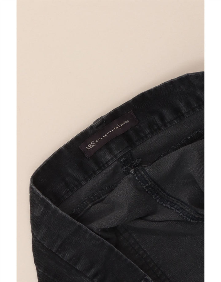 Marks & Spencer Dame Bootcut Corduroy Bukser W40 L33 Navy Blue