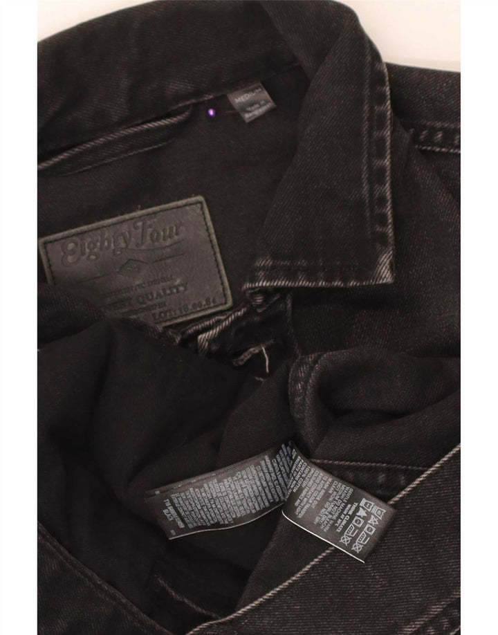 Marks & Spencer Herre denimjakke UK 38 Medium Sort Bomuld