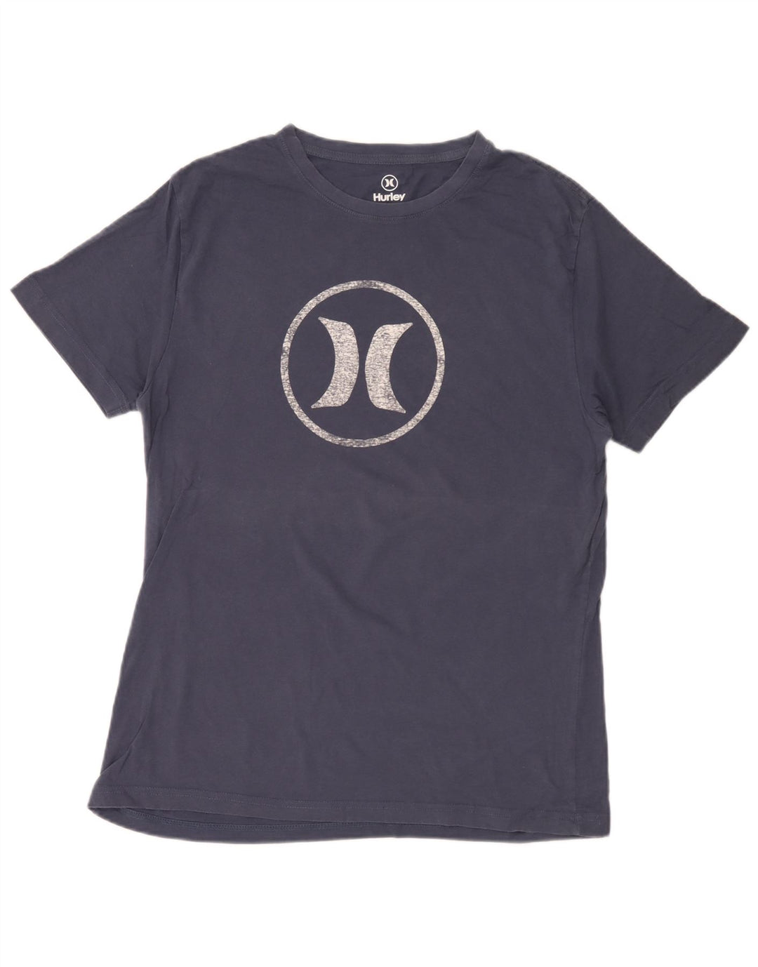 Hurley Herre grafisk T-shirt Top Medium Marineblå Bomuld