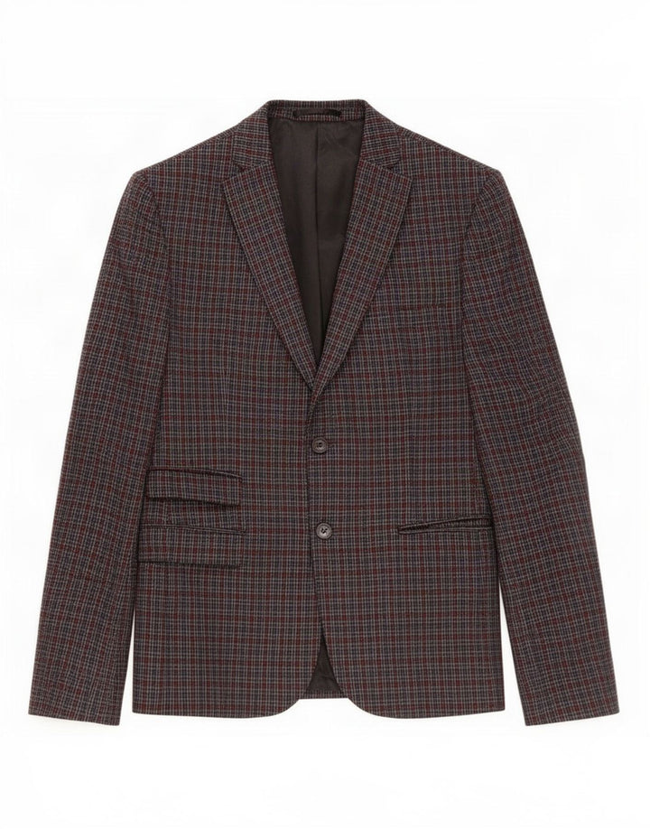 Berna Herre 2-knaps blazerjakke UK 38 Medium Grey Check