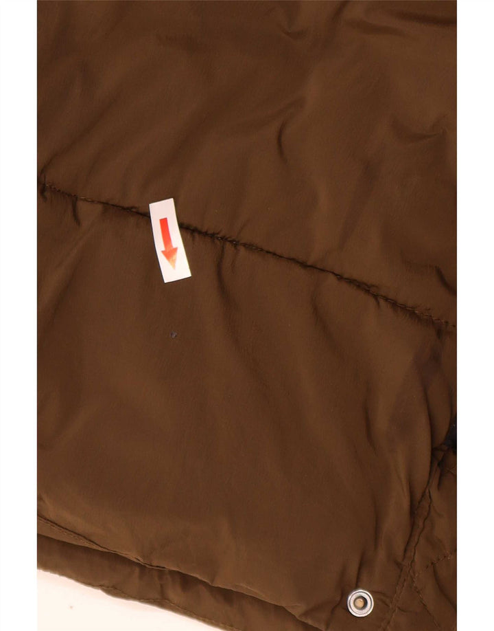 Zara Herre Polstret Frakke UK 38 Medium Khaki Nylon Biker
